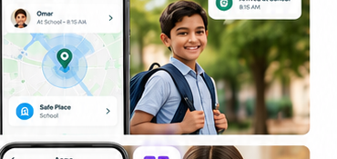 Boy walking home safe location